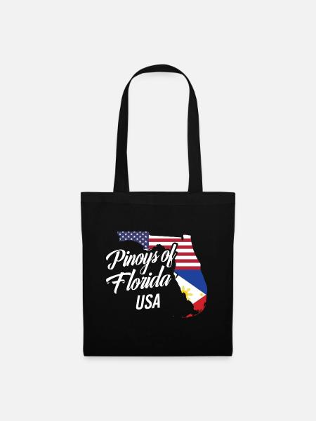 Filipinos of Florida Design für stolze Fil-Ams - Stoffbeutel - Schwarz