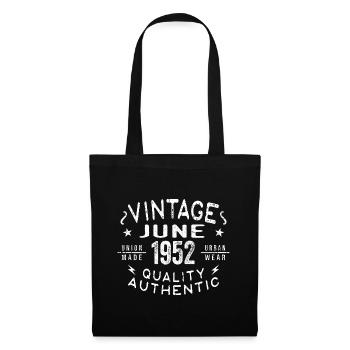 1952 June 1952 Anniversary June 1952 June Birthday - Tote Bag - black - Front
