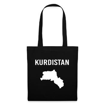 Drapeau du Kurdistan Bakur Bashur Rojava Rojhlt Newroz - Sac en tissu - noir - Devant