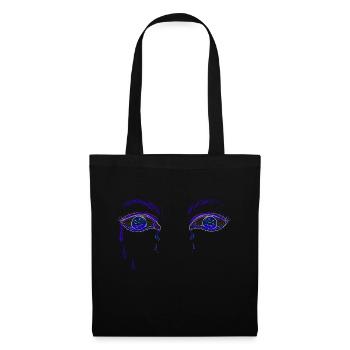 les yeux pleurent - Sac en tissu - noir - Devant