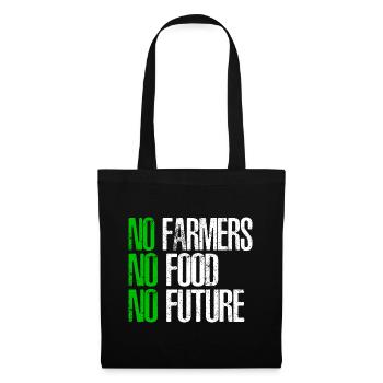 T-shirt d’idée cadeau de l’agriculteur - Sac en tissu - noir - Devant