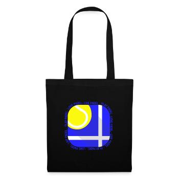 Padel - Cadeau pour joueurs de padel - Sac en tissu - noir - Devant