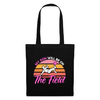 Sportfan Fußball Mama Fußball Geschenk - Stoffbeutel - Schwarz - Vorne