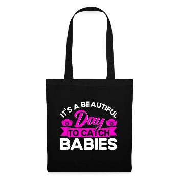 Obstétricien Doula Cadeau de sage-femme - Sac en tissu - noir - Devant