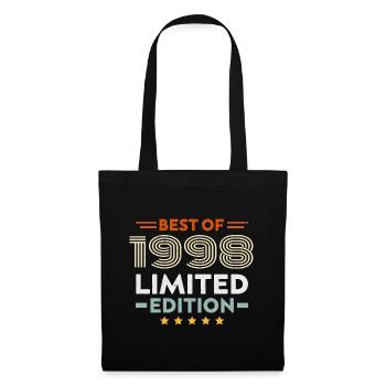 Retro 1998 Vintage Cadeau 26e Anniversaire 26 Ans - Sac en tissu - noir - Devant