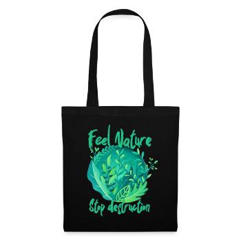 Feel Nature - Tote Bag - black - Front