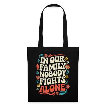 Sensibilisation au cancer Cancer Cancer du sein - Sac en tissu - noir - Devant