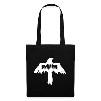 Richtig Raven Logo - Stoffbeutel - Schwarz - Vorne