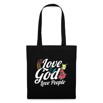 Jesus God Bible Verse Inspirational Gift - Tote Bag - black - Front