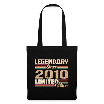 2010 Vintage 2010 Birthday Born in 2010 - Tote Bag - black - Front