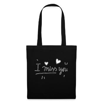I miss you dear couples - Tote Bag - black - Front