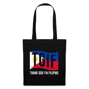 Dieu merci, je suis philippin pour philippin - Sac en tissu - noir - Devant