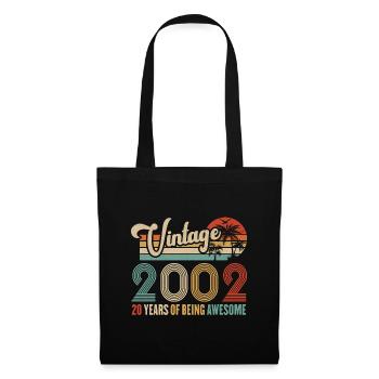 Vintage 2002 Anniversary 20 years to be Awesome - Tote Bag - black - Front