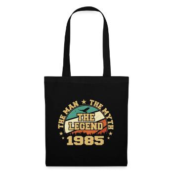 1985 Geburtstag geboren im Jahr 1985 Retro Vintage - Stoffbeutel - Schwarz - Vorne