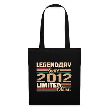 2012 Vintage 2012 Birthday Born in 2012 - Tote Bag - black - Front