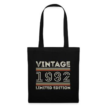 Vintage 1982 - Year 1982 Birthday Gift 1982 - Tote Bag - black - Front