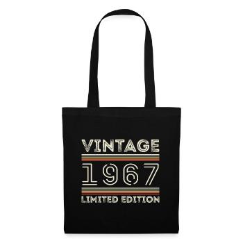 Vintage 1967 - Year 1967 Birthday Gift 1967 - Tote Bag - black - Front