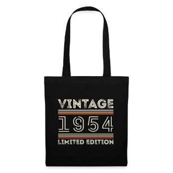 Millésime 1954 - Année 1954 Cadeau d’anniversaire 1954 - Sac en tissu - noir - Devant
