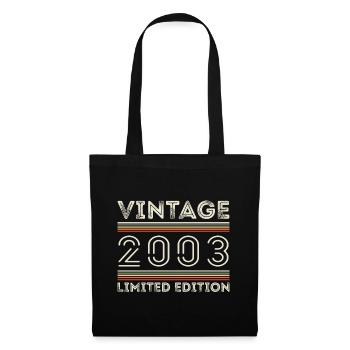 Vintage 2003 - Year 2003 Birthday Gift 2003 - Tote Bag - black - Front
