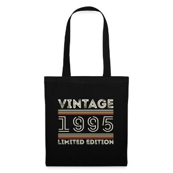 Vintage 1995 - Year 1995 Birthday Gift 1995 - Tote Bag - black - Front