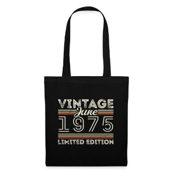June 1975 June Birthday Present June 1975 - Tote Bag - black - Front
