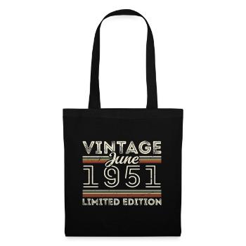 June 1951 June Birthday Present June 1951 - Tote Bag - black - Front