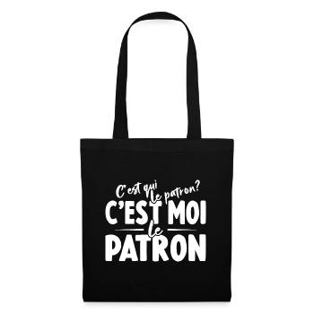C'est Qui Le Patron C'est Moi Le Patron - Sac en tissu - noir - Devant
