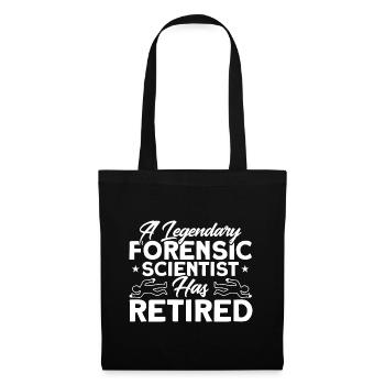 Is retired Forensic Science Gift - Tote Bag - black - Front