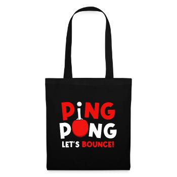 Ping Pong Let's Bounce - Table Tennis - Sac en tissu - noir - Devant