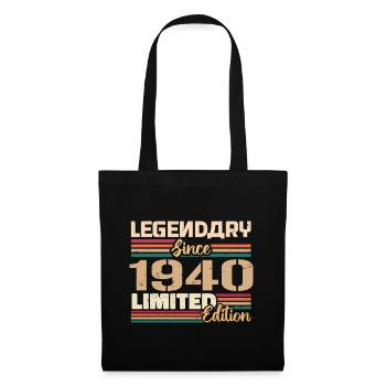 1940's Vintage 1940's Birthday Born in 1940 - Tote Bag - black - Front