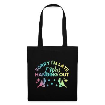 Aerial Silk Aerial Yoga Workout Aerial Acrobats Gesc - Tote Bag - black - Front