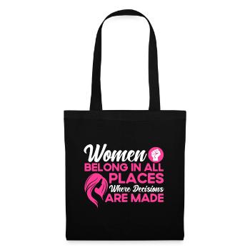 Feminismus Rechte der Frauen Feministisch Geschenk - Stoffbeutel - Schwarz - Vorne
