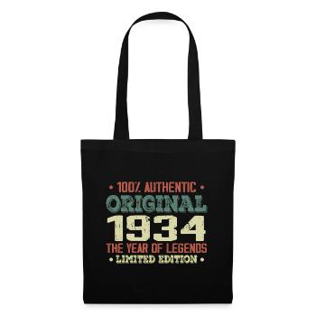 Legend since 1934 Born in 1934 - 90th birthday - Tote Bag - black - Front