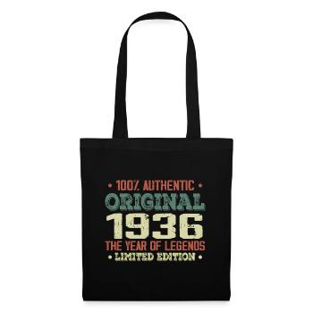 Légende Depuis 1936 Né en 1936 - 88e Anniversaire - Sac en tissu - noir - Devant