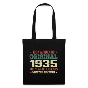 Legend since 1935 Born in 1935 - 89th birthday - Tote Bag - black - Front