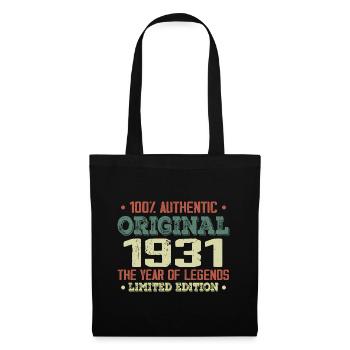 Legend since 1931 Born in 1931 - 93rd birthday - Tote Bag - black - Front