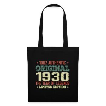 Legend since 1930 Born in 1930 - 94th birthday - Tote Bag - black - Front
