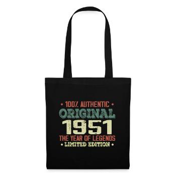 Legend Since 1951 Born in 1951 - 73rd Birthday - Tote Bag - black - Front
