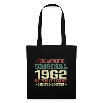 Légende Depuis 1962 Né en 1962 - 62e Anniversaire - Sac en tissu - noir - Devant