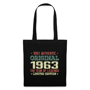 Legend since 1963 Born in 1963 - 61st birthday - Tote Bag - black - Front