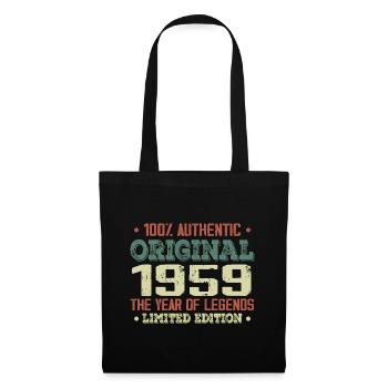 Légende Depuis 1959 Né en 1959 - 65e Anniversaire - Sac en tissu - noir - Devant