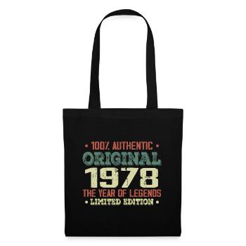 Légende Depuis 1978 Né en 1978 - 46e Anniversaire - Sac en tissu - noir - Devant