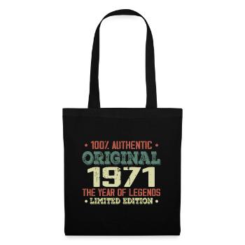 Légende Depuis 1971 Né en 1971 - 53e Anniversaire - Sac en tissu - noir - Devant