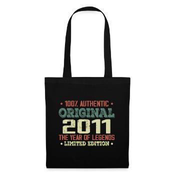 Legend since 2011 Born in 2011 - 13th birthday - Tote Bag - black - Front