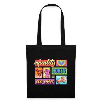 L’égalité ne fait de mal à personne Fierté LGBTQIA+ Design - Sac en tissu - noir - Devant