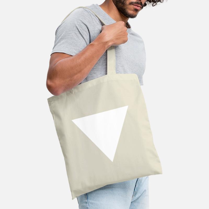 Triangle gift, geometry surface shape white Tote Bag