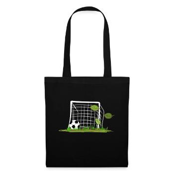 La feuille de football de but laisse le sport extérieur - Sac en tissu - noir - Devant