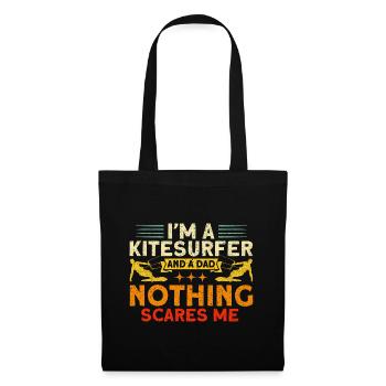 Kiteboarder Kitesurfer and Dad Gift - Tote Bag - black - Front