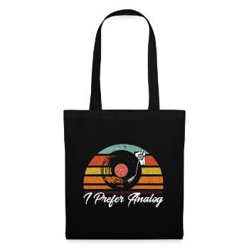 Record Collector Vinyl Record Collection - Tote Bag - black - Front