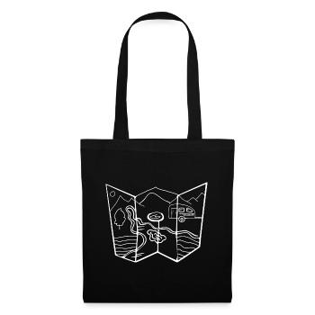 Campings - (5) - Sac en tissu - noir - Devant